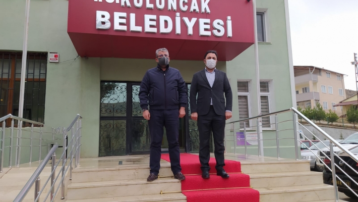 DARENDE BELEDİYE BAŞKANI İSA ÖZKAN 'DAN BAŞKANIMIZ ERHAN CENGİZ 'E ZİYARET